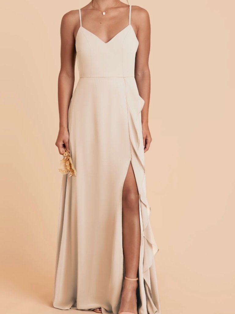 Theresa Dress Chiffon Champagne